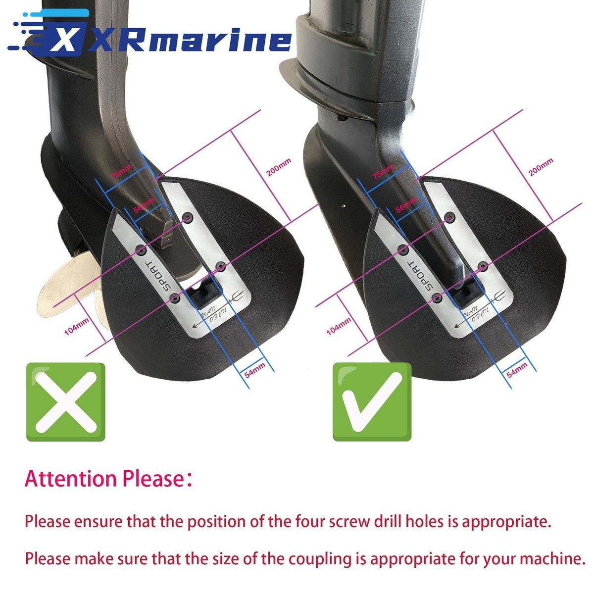 Universal Whale Tail Hydrofoil Stabilizer for 40-350 HP Outboard Drives — Germany Local Warehouse
