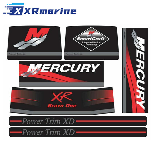 Decal Sticker Kit for MerCruiser Bravo One Red 37-15167A90 — Germany Local Warehouse