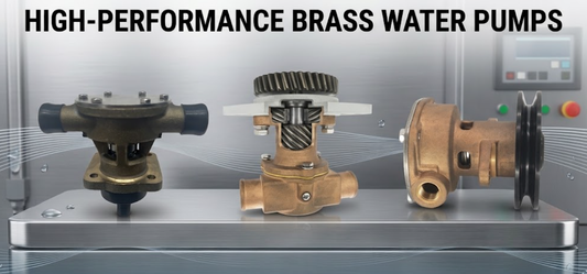 High-performance brass marine water pumps — XRmarine raw-water and circulating pumps for inboard, sterndrive and outboard engines