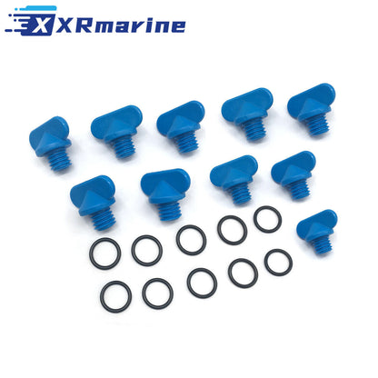 10 PCS 22-806608A02 Drain Plug for MerCruiser Stern Drive 3.0-8.2 L Motors — Germany Local Warehouse