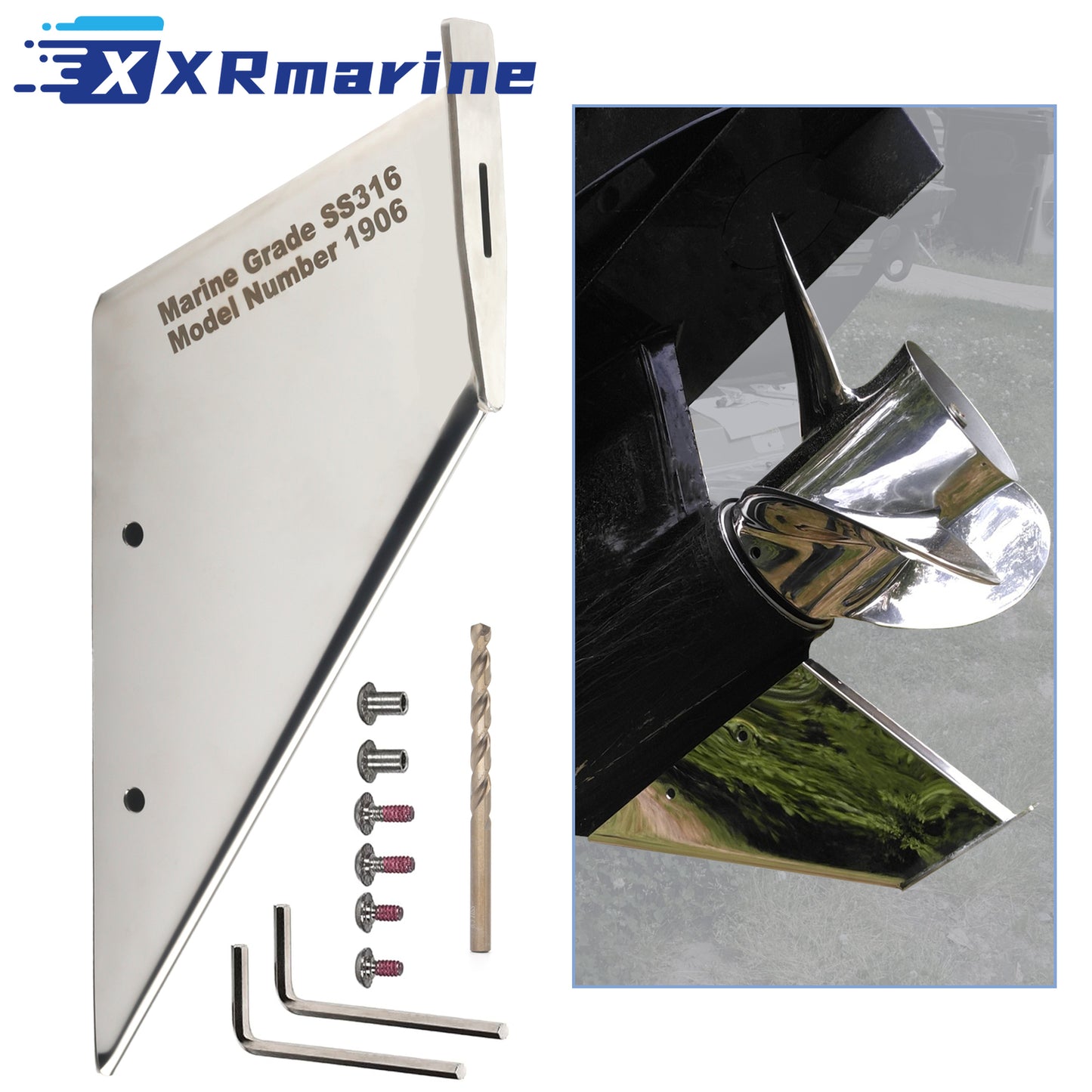 Skeg Guard Skeg Protector 27071 For MERCURY MARINER 40-50... - 4 - XRmarine