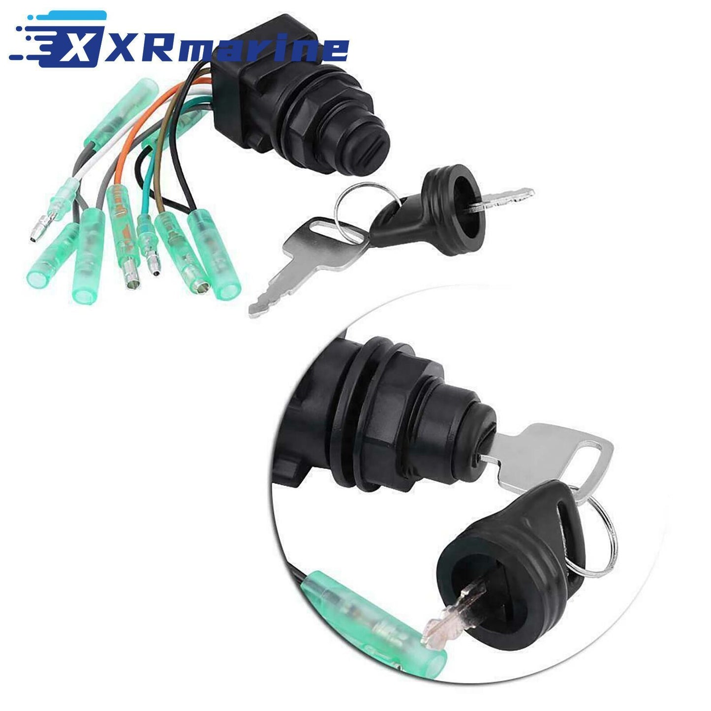 Boat Ignition Key Switch Assy For Suzuki 37110-99E02 8-22... - 5 - XRmarine