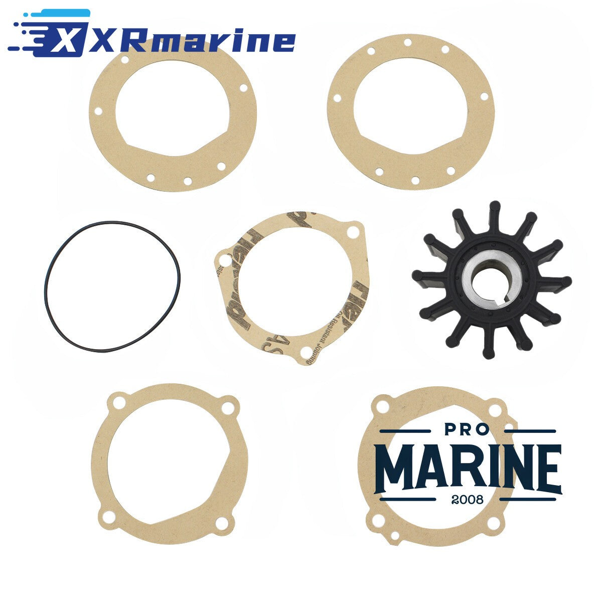 Sea Water Pump Flexible Impeller Kit for Volvo Inboard 835512 — Germany Local Warehouse