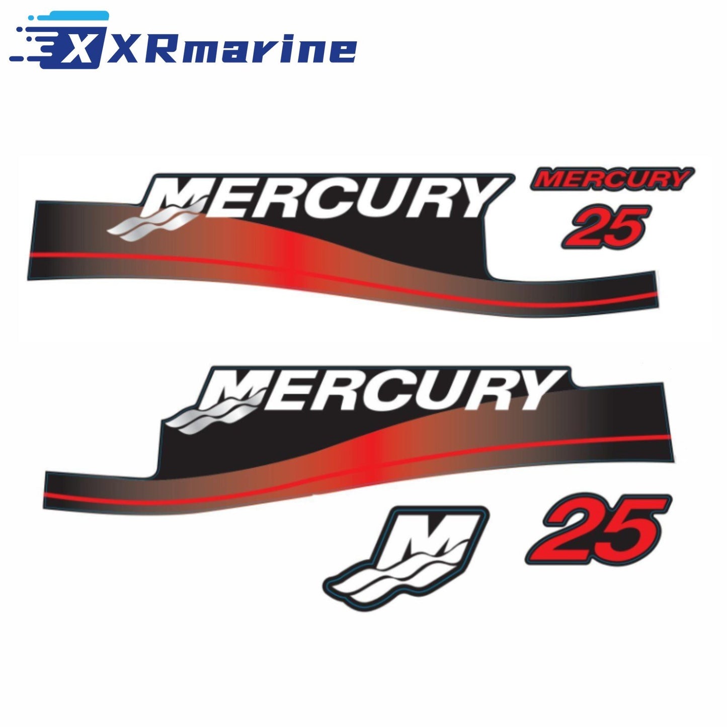 Red Decals Mercury 25HP 1999-2006 808499A00 - Image 1 - XRmarine