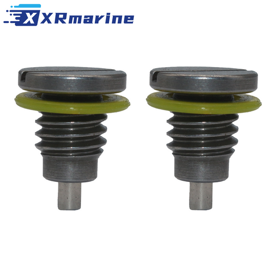 2 x Magnetic Outdrive Gear Case Drain Plug for Mercury 18-300 HP 10-14834A1 — Australia Local Warehouse