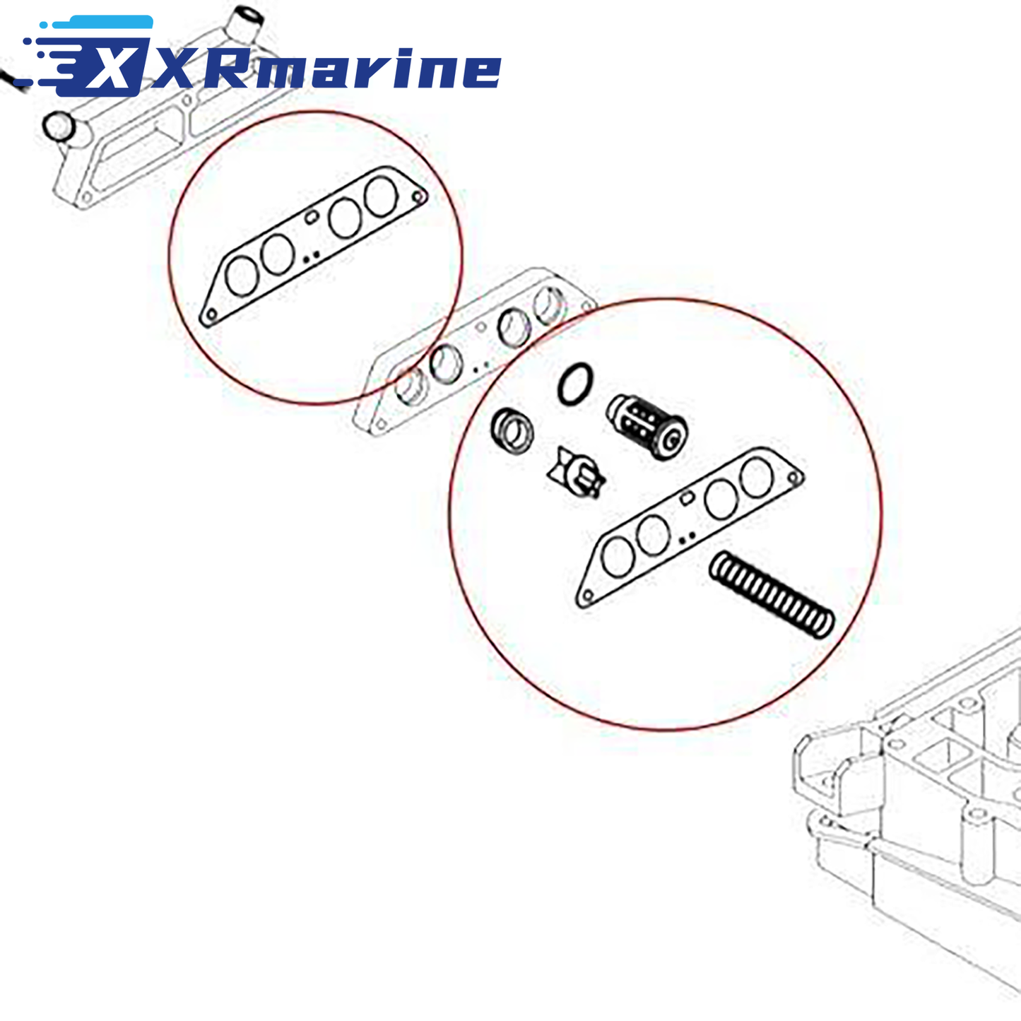61°C Thermostat Repair Kit for Johnson Evinrude 65 80 85 88 90 100 112 115 HP — Australia Local Warehouse