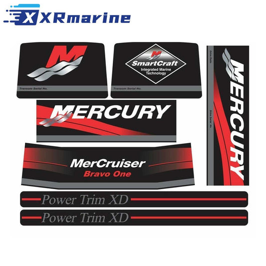 Mercruiser 2-Stroke  Outboard Motor Cowling Cover Sticker - Image 1 - XRmarine