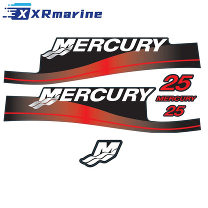 Red Decals Mercury 25HP 1999-2006 808499A00 - Image 3 - XRmarine