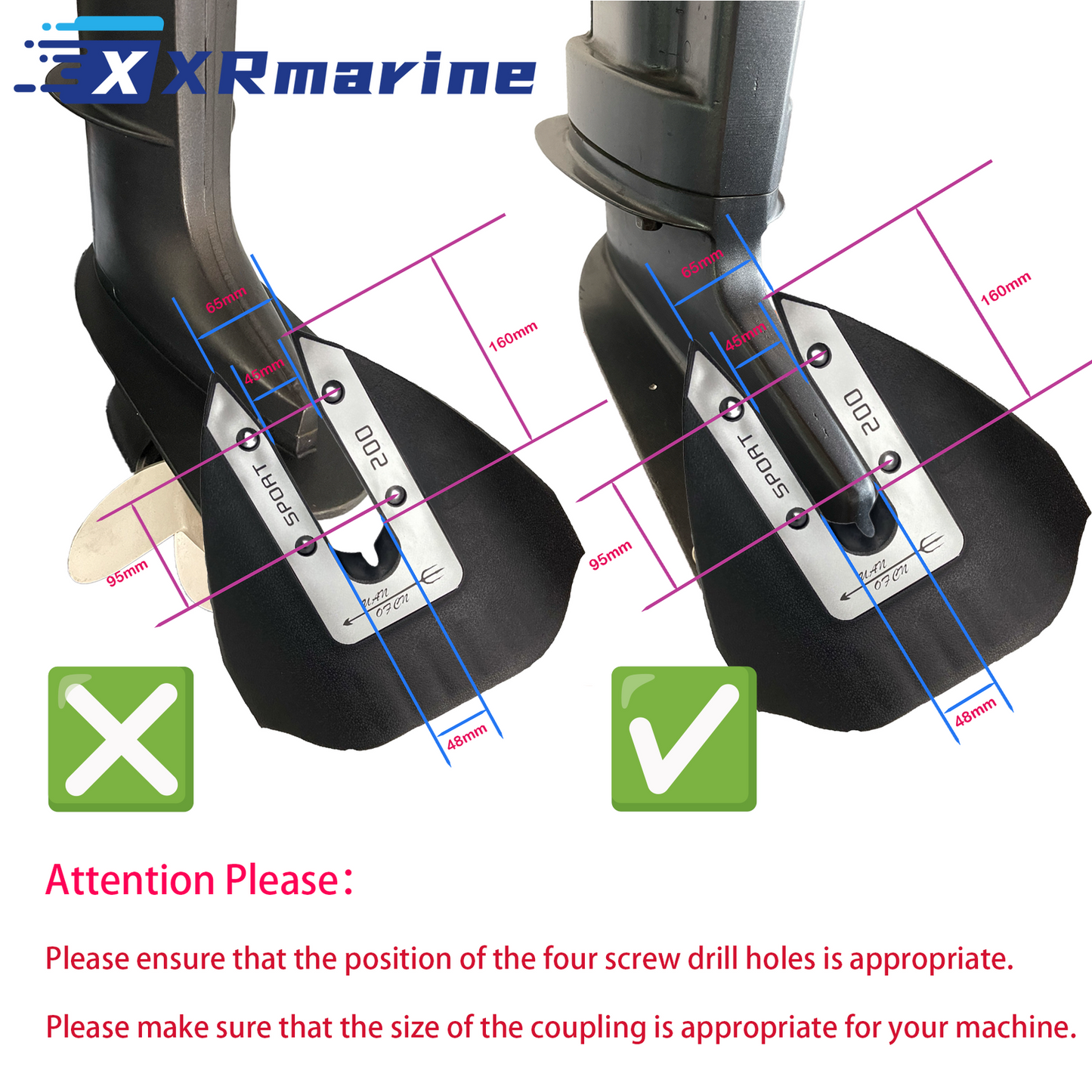 Hydrofoil Stabilizer For Most Yamaha Mercury Johnson Outboard 8-40 HP Engines — Germany Local Warehouse