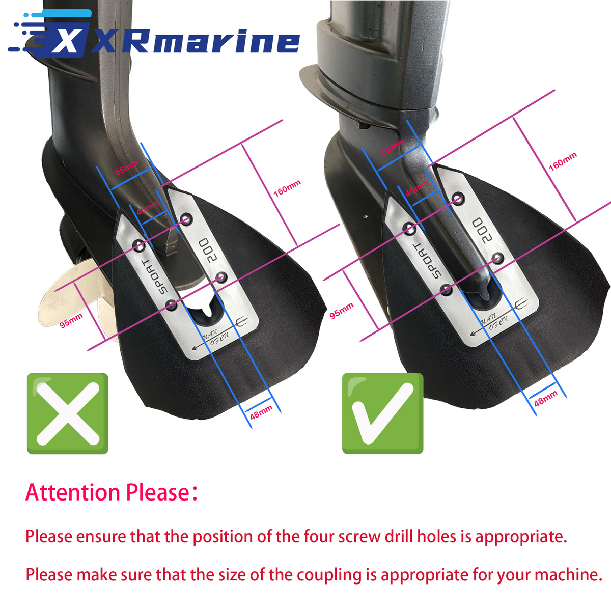 Hydrofoil Stabilizer For Most Yamaha Mercury Johnson Outboard 8-40 HP Engines — Germany Local Warehouse