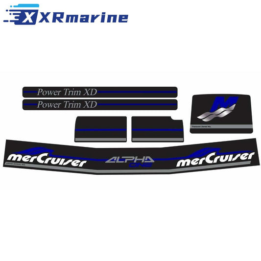 Blue Rams Sticker Set for Mercruiser Alpha One Gen Two 37-861431A98 - Image 1 - XRmarine