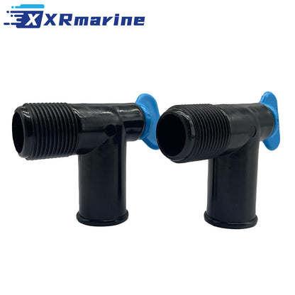 2 pcs 3/4" NPT Drain Elbow for MerCruiser MCM MIE V-6 & V... - 5 - XRmarine