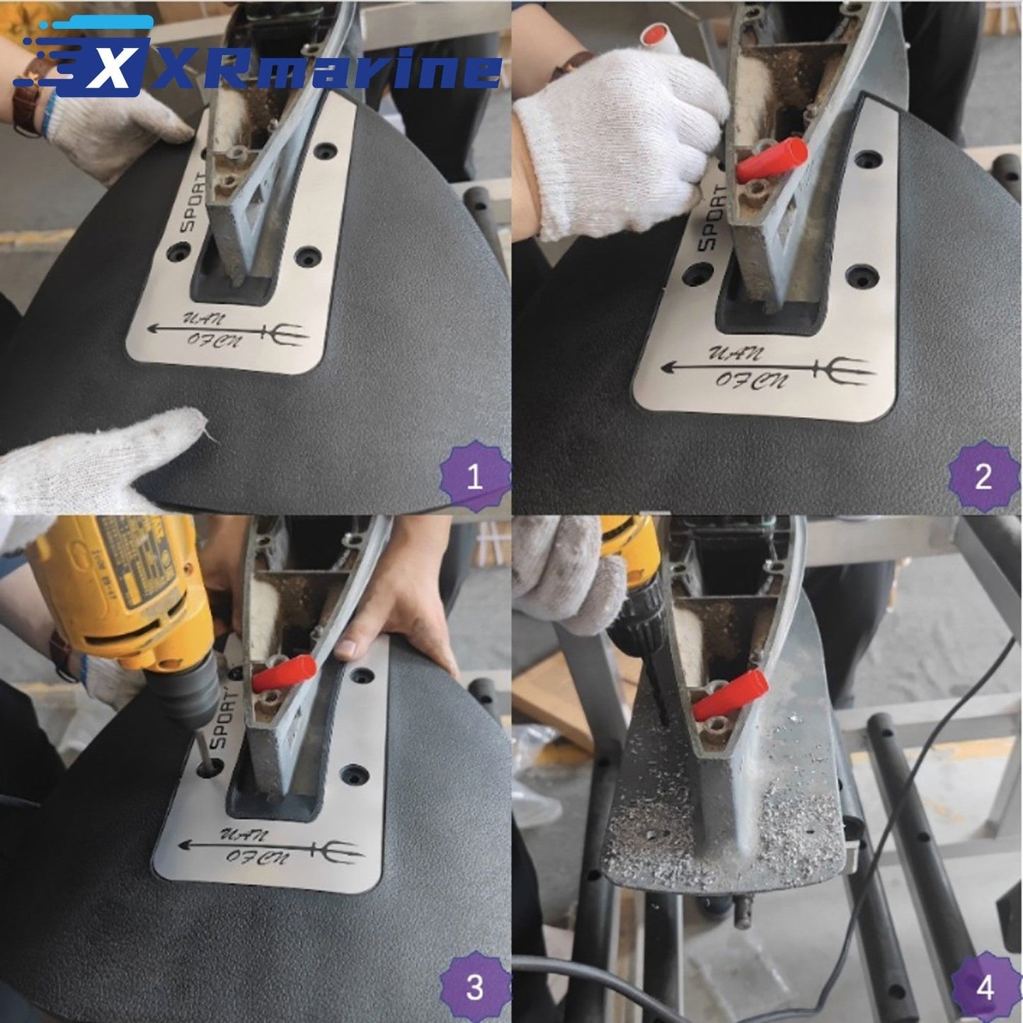 Universal Whale Tail Hydrofoil Stabilizer for 40-350 HP Outboard Drives — Germany Local Warehouse