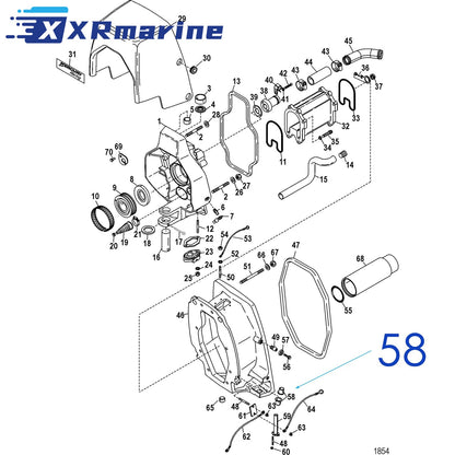 4x Trim Bushing for Mercruiser ALPHA ONE GEN II 815950Q01 23-8159501 18-2341-1 — Australia Local Warehouse