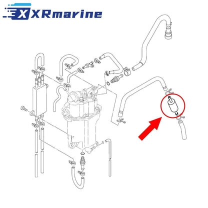 Fuel Filter Yamaha 6C5-24251 - Image 4 - XRmarine