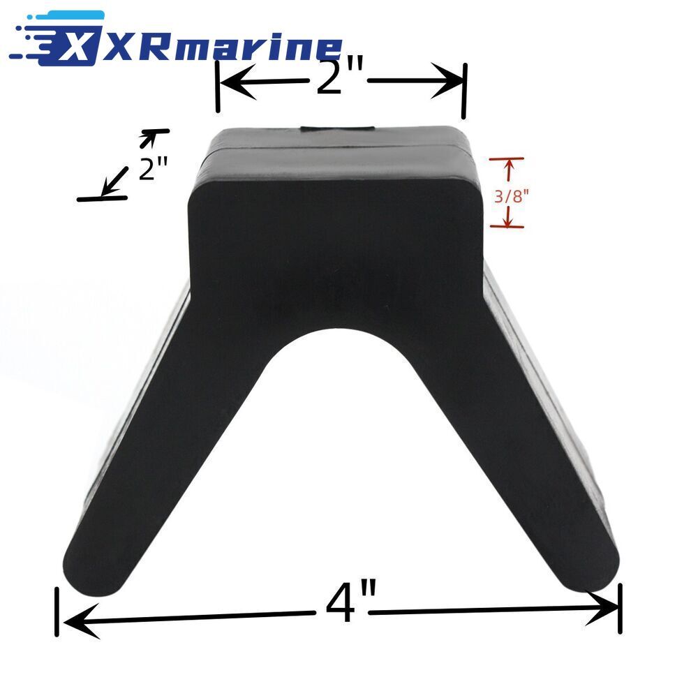 Non-Marking V-Style Bow Stop Roller for Boat Trailer 2in — Germany Local Warehouse