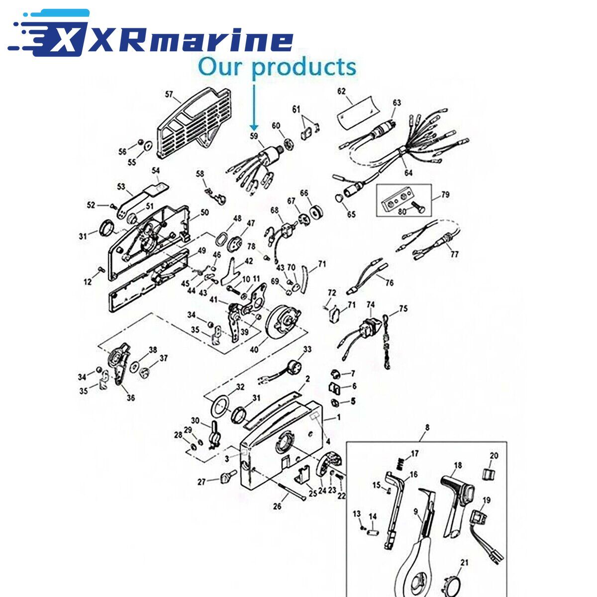 Ignition Switch Mercury 87-17009A5 - 9 - XRmarine