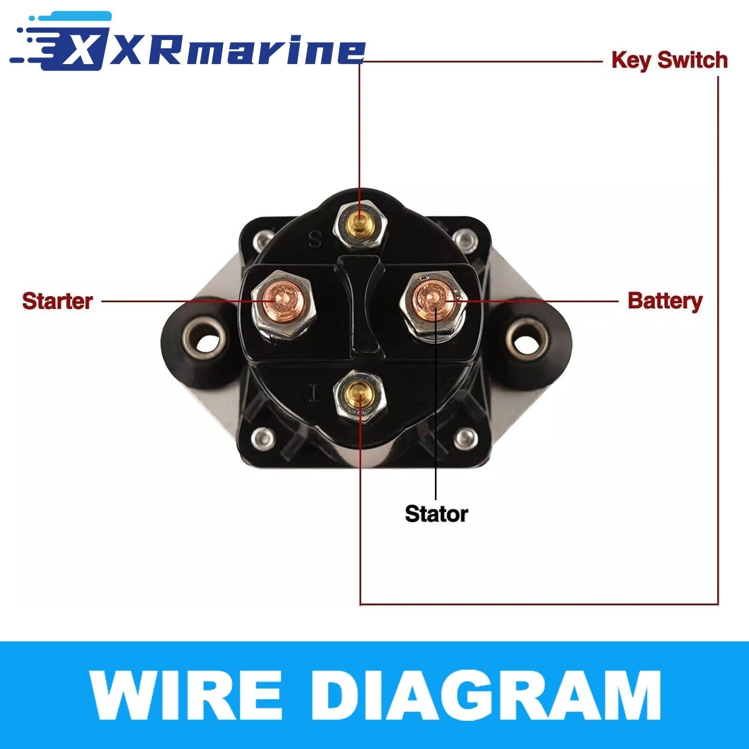 Starter Solenoid Mercury 115-250 HP 89-817109A1 - 5 - XRmarine