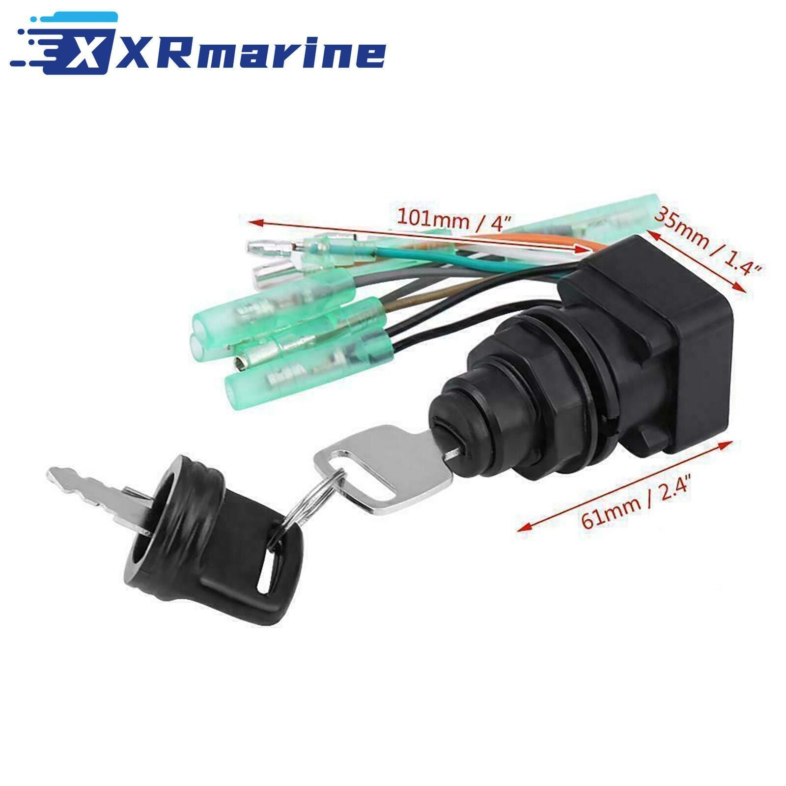 Boat Ignition Key Switch Assy For Suzuki 37110-99E02 8-22... - 3 - XRmarine