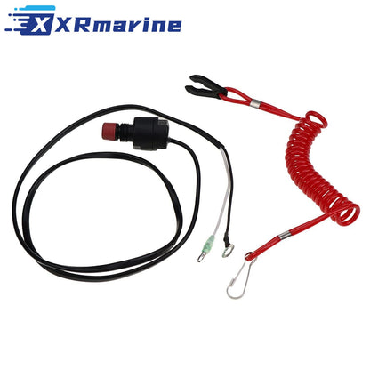 Yamaha 2 Str Outboard Motor 63V-82575-00 Kill Stop Switch & Safety Lanyard — Australia Local Warehouse