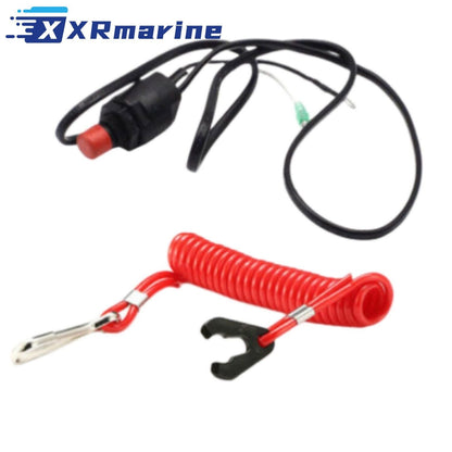 Yamaha 2 Str Outboard Motor 63V-82575-00 Kill Stop Switch & Safety Lanyard — Australia Local Warehouse