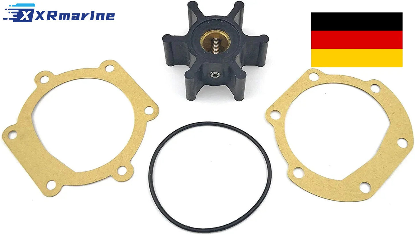 Marine Water Pump Impeller Kit for Yanmar 3GM30 3YM30 / Volvo / Jabsco 653-0001 / Johnson 09-810B — Germany Local Warehouse