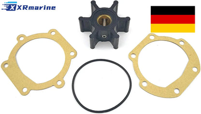 Marine Water Pump Impeller Kit for Yanmar 3GM30 3YM30 / Volvo / Jabsco 653-0001 / Johnson 09-810B — Germany Local Warehouse