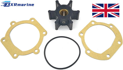 Marine Water Pump Impeller Kit for Yanmar 3GM30 3YM30 / Volvo / Jabsco 653-0001 / Johnson 09-810B — UK Local Warehouse