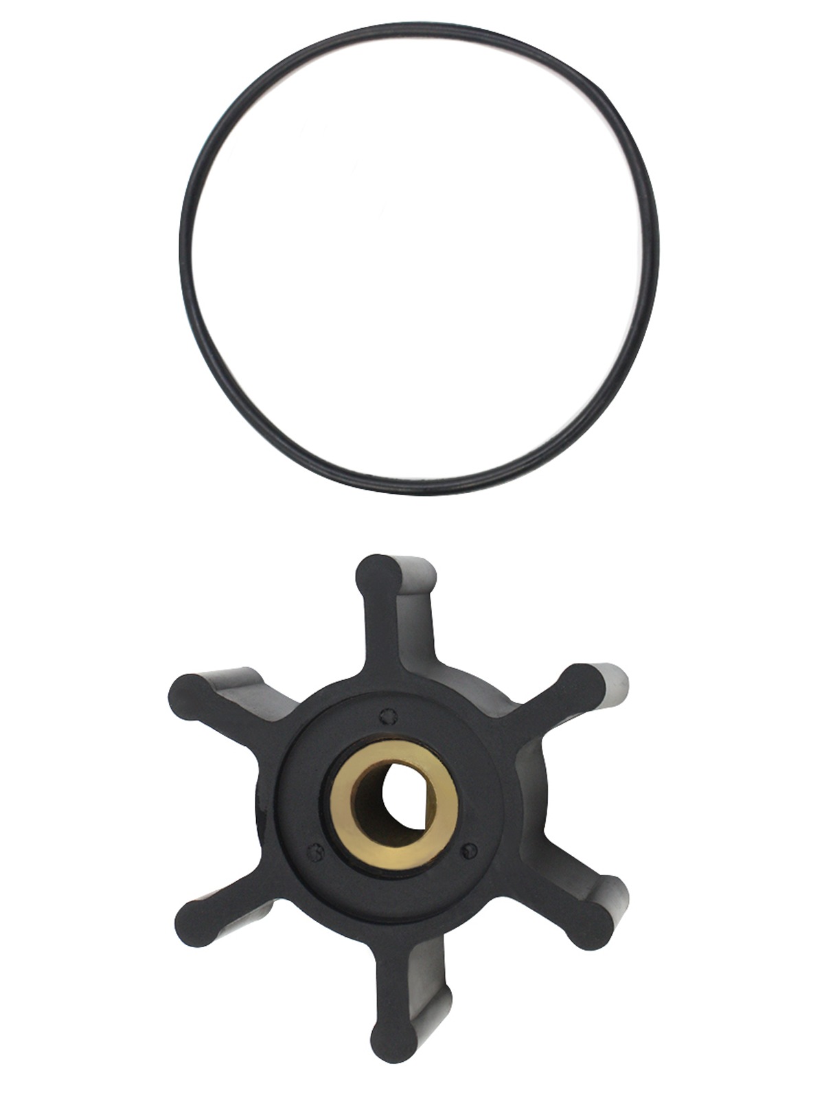 Marine Flexible Impeller 51×22×8mm — Jabsco 6303-0003 / Johnson 09-824P / Yanmar 124223-42092 / Milwaukee 49-16-2771