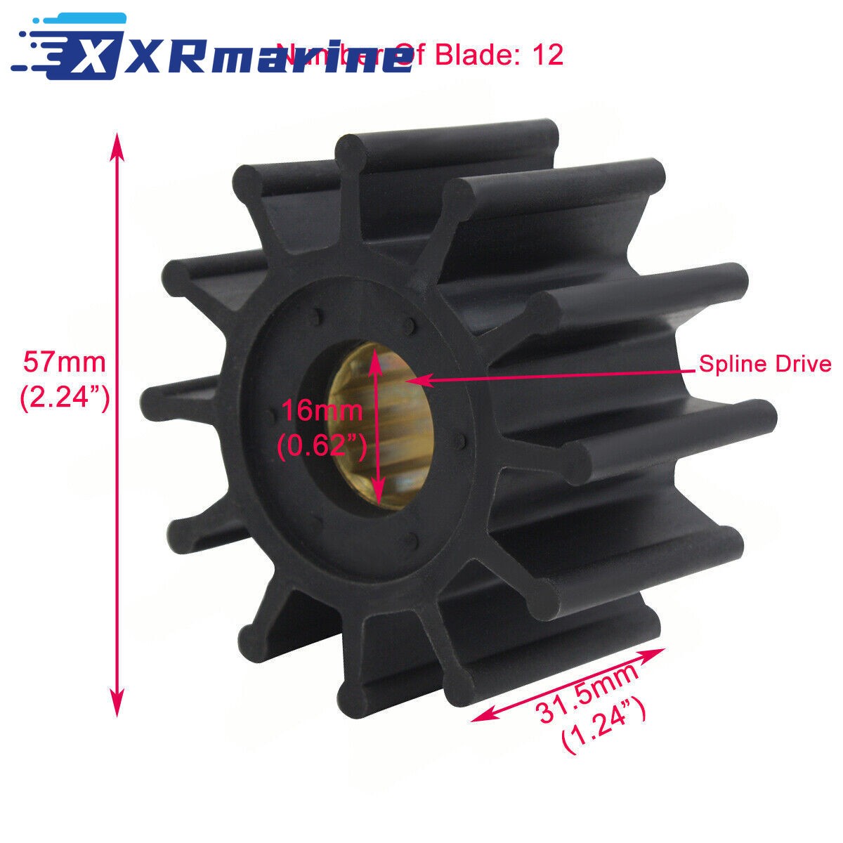 Water Pump Flexible Impeller Neoprene kit 1210-0001 3085-0001 jabsco Model — Australia Local Warehouse