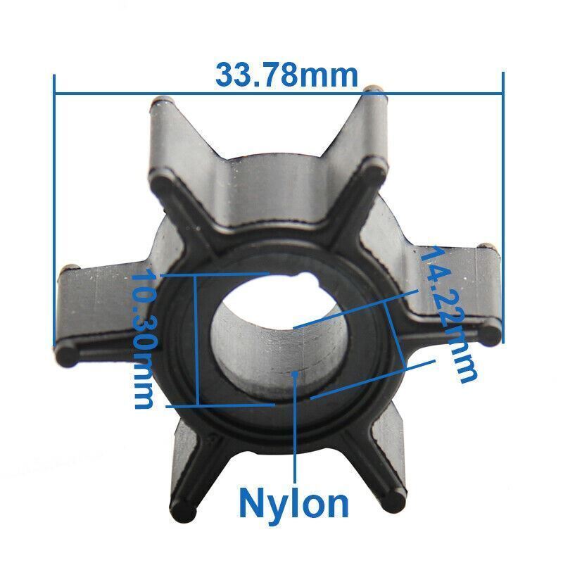 Water Pump Impeller for Mercury Mariner Outboard 2 2.5 3.3 Hp 2 Stroke 161543 — United Kingdom Local Warehouse