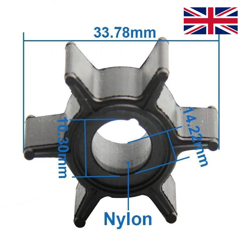 Water Pump Impeller for Mercury Mariner Outboard 2 2.5 3.3 Hp 2 Stroke 161543 — United Kingdom Local Warehouse