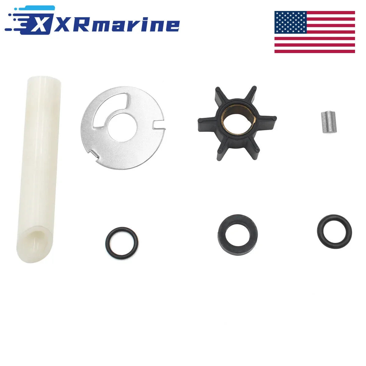 Water Pump Impeller Kit for Mercury Outboard Motor 4 4.5 6 7.5 9.8 HP 89981Q1 — United States Local Warehouse