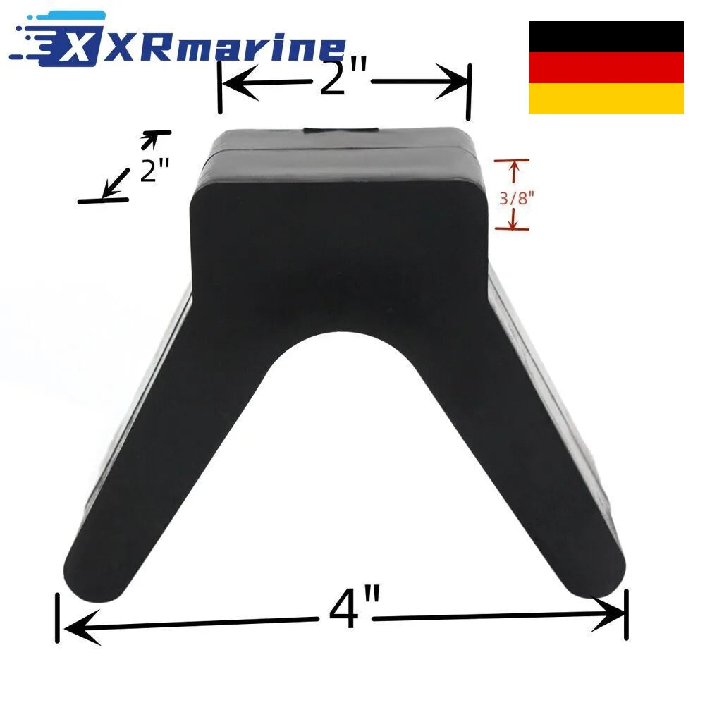 Non-Marking V-Style Bow Stop Roller for Boat Trailer 2in — Germany Local Warehouse