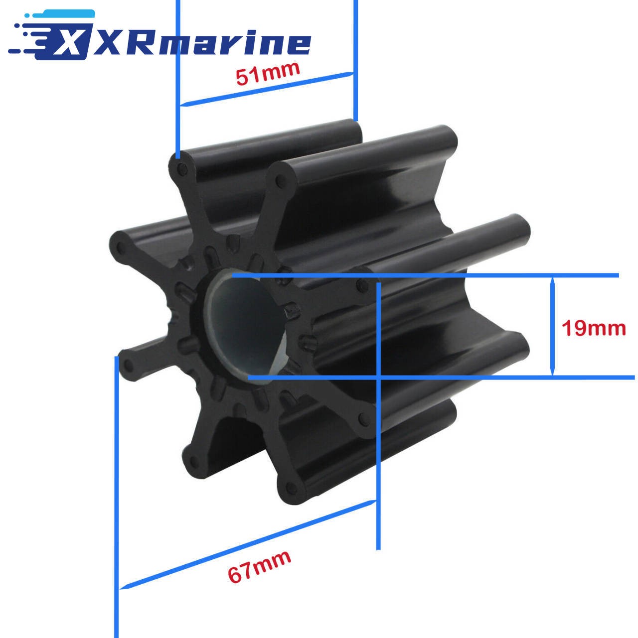 Water Pump Impeller Repair Kit for Mercruiser Stern Drive V6 V8 807151A14 — Germany Local Warehouse