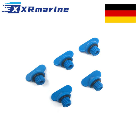 MerCruiser 4.3 5.0 6.2 350 496 MAG Manifold Block Drain Plug Screws 22-806608A02 — Germany Local Warehouse
