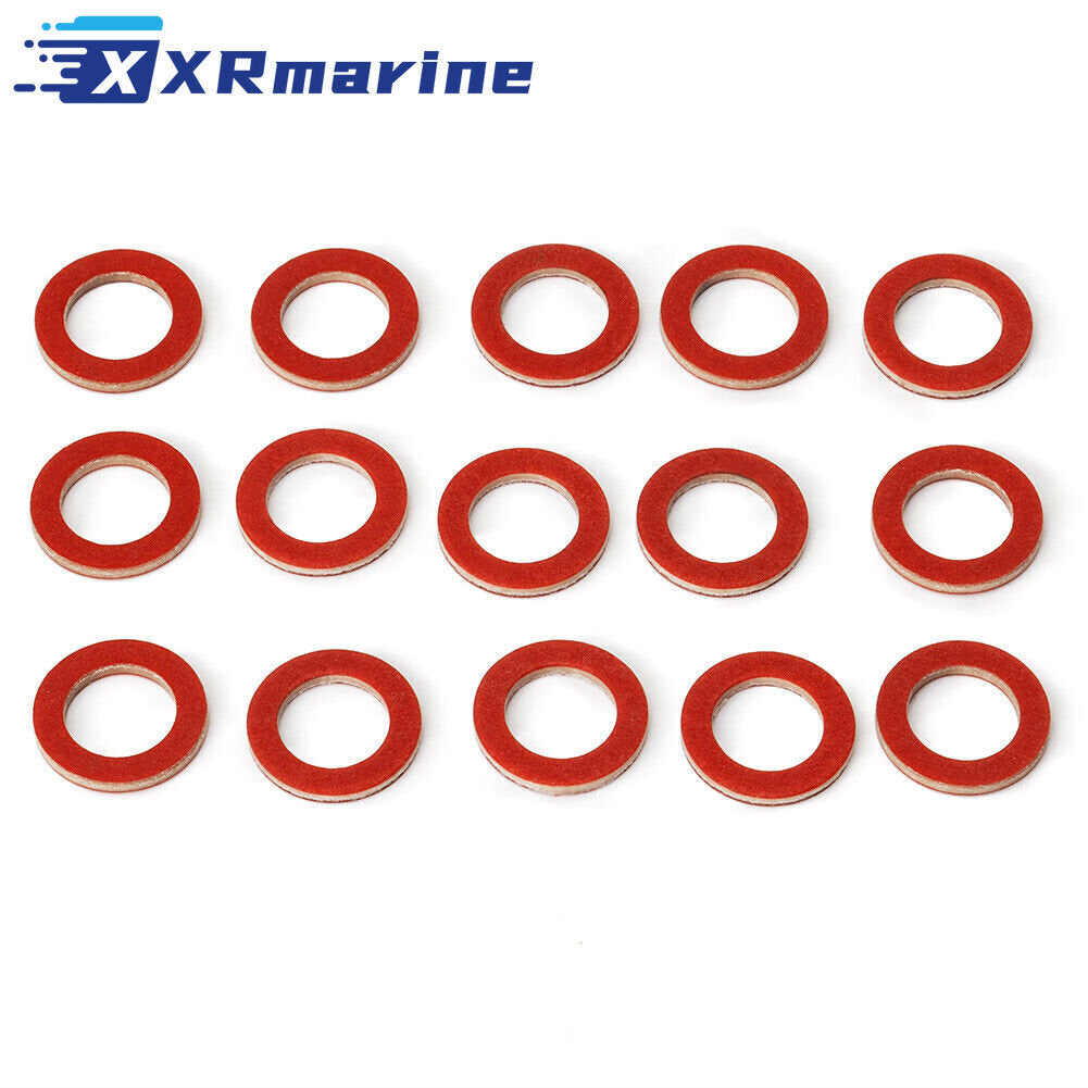 Red Lower Unit Oil Drain Screw Gasket For Yamaha 90430-08020 90430-08003 20pcs — Australia Local Warehouse