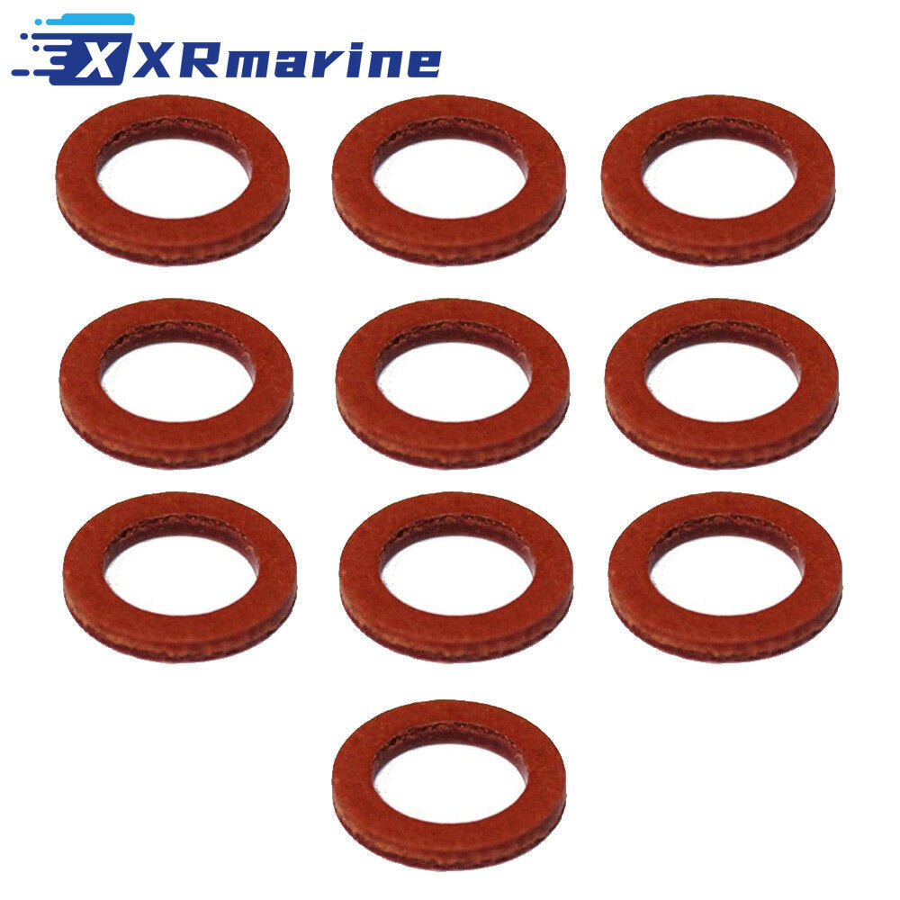 Red Lower Unit Oil Drain Screw Gasket For Yamaha 90430-08020 90430-08003 20pcs — Australia Local Warehouse