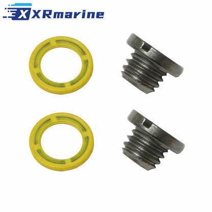 2 PCS Marine Drain Plug Screw Kits 10-79953Q2 for Mercury... - Image 3 - XRmarine