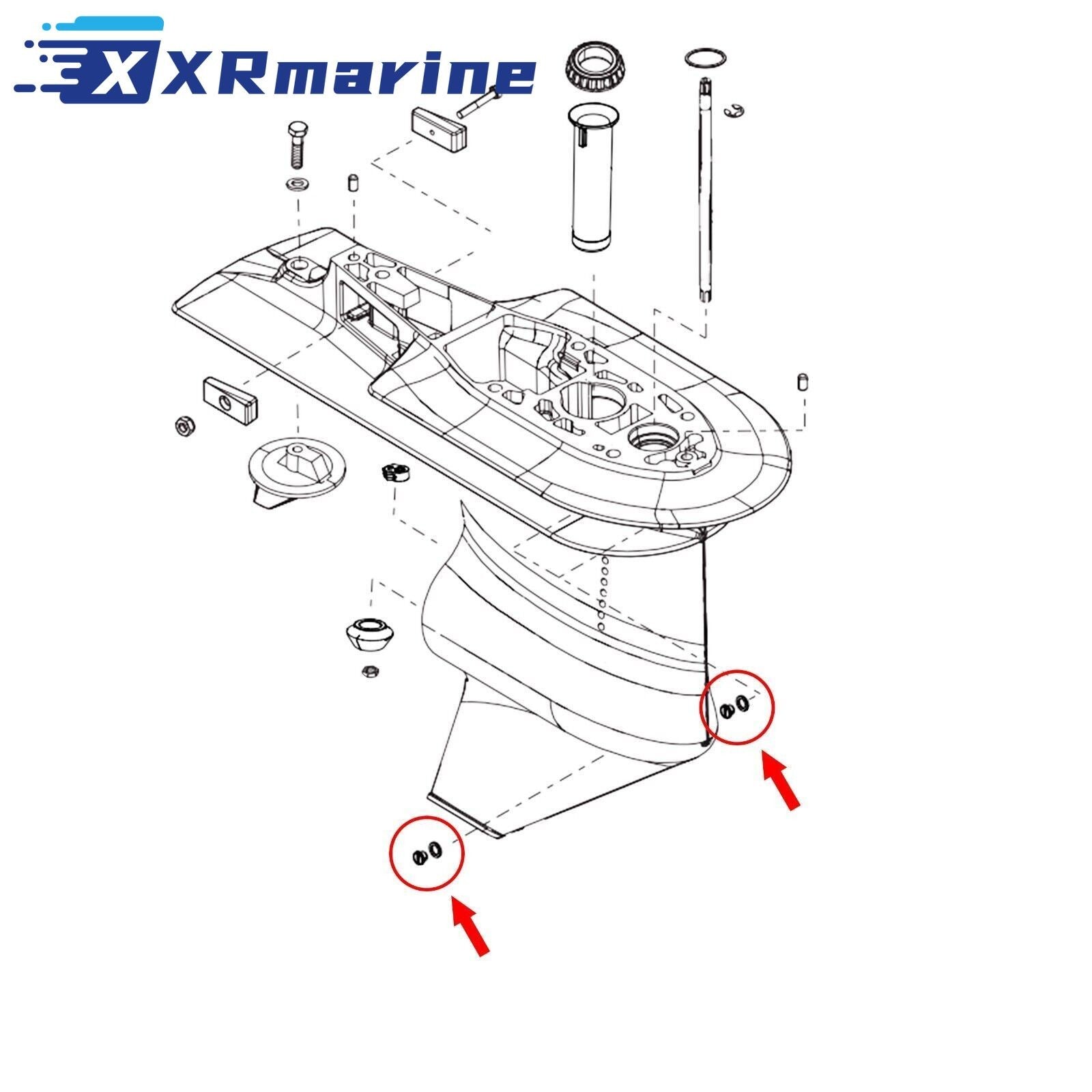 2 PCS Marine Drain Plug Screw Kits 10-79953Q2 for Mercury MERCRUISER 10-79953A2 — Germany Local Warehouse