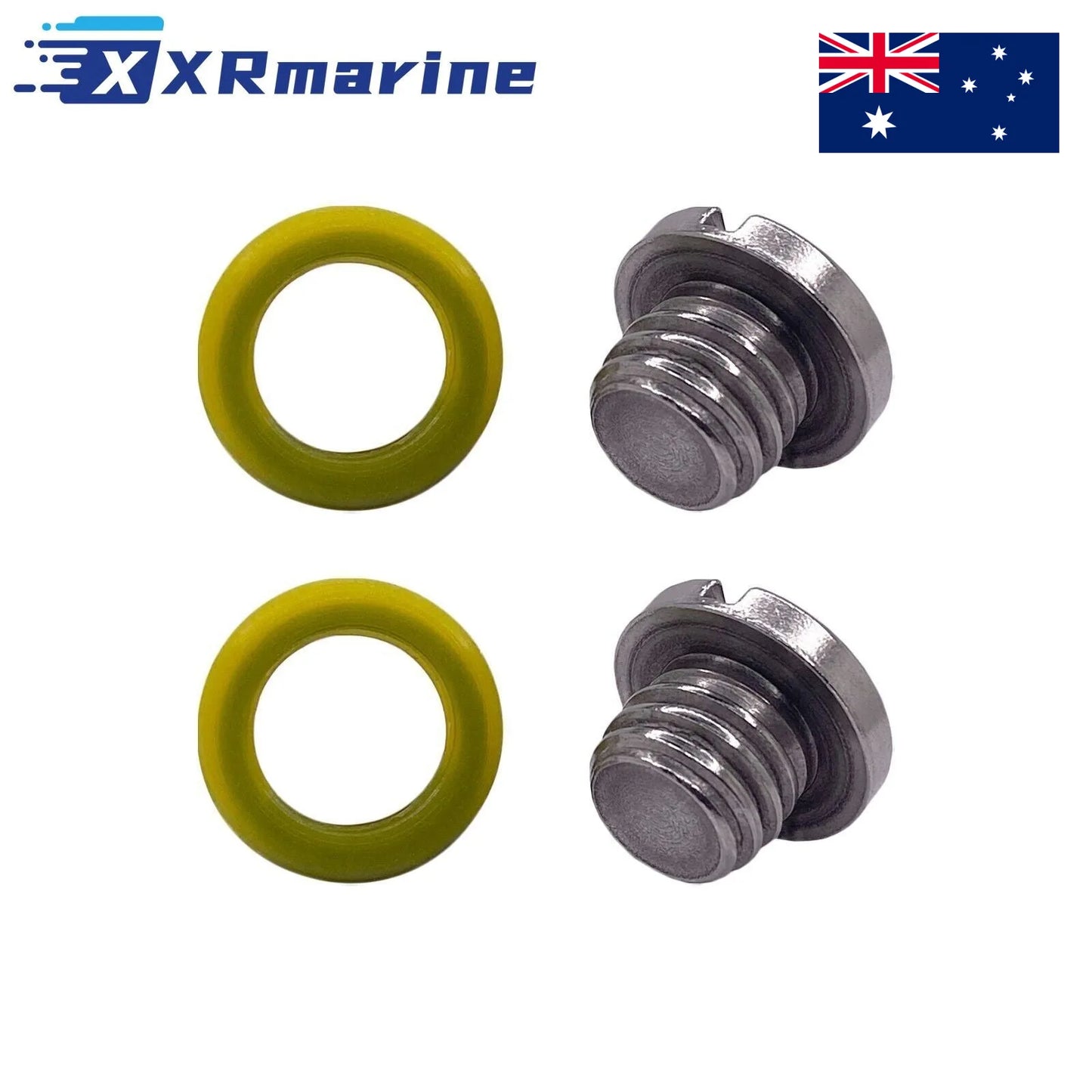 2 PCS Marine Drain Plug Screw Kits 10-79953Q2 for Mercury MERCRUISER 10-79953A2 — Australia Local Warehouse