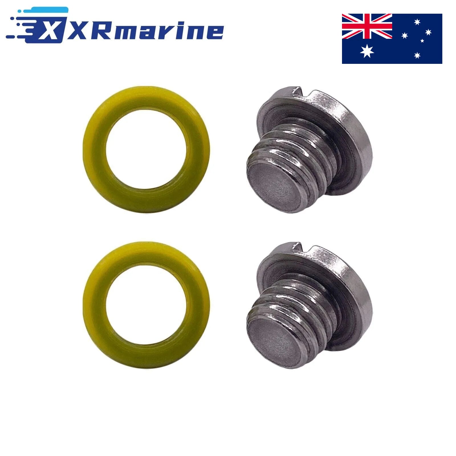 2 PCS Marine Drain Plug Screw Kits 10-79953Q2 for Mercury MERCRUISER 10-79953A2 — Australia Local Warehouse