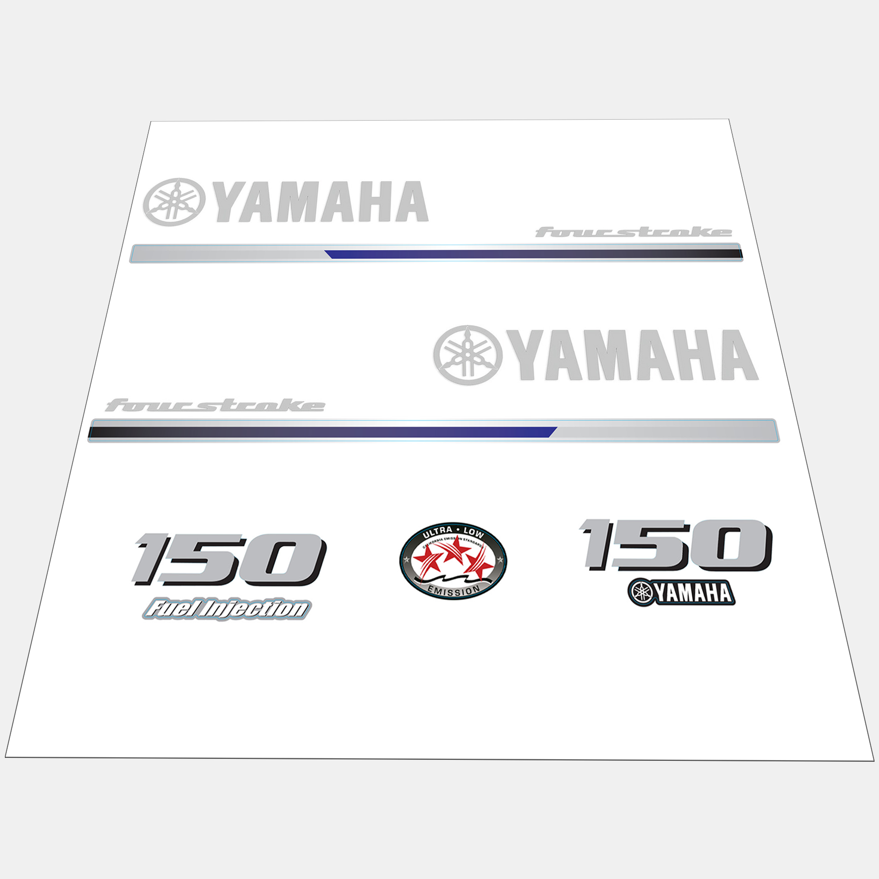 Yamaha 4-Stroke 115hp Outboard Motor Cowling Cover Sticker - Image 1 - XRmarine