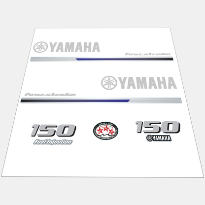 Yamaha 4-Stroke 115hp Outboard Motor Cowling Cover Sticker - Image 1 - XRmarine