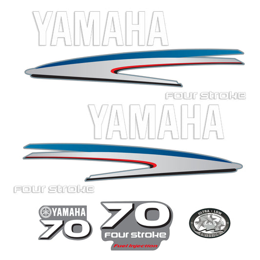 Yamaha 4-Stroke 70hp EFI Outboard Motor Cowling Cover Sticker - Image 2 - XRmarine