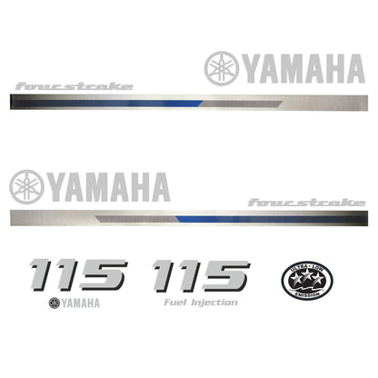 Yamaha 4-Stroke 115hp EFI Outboard Motor Cowling Cover Sticker - Image 2 - XRmarine
