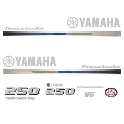 Yamaha 4-Stroke 250hp V6 Outboard Motor Cowling Cover Sticker - Image 3 - XRmarine