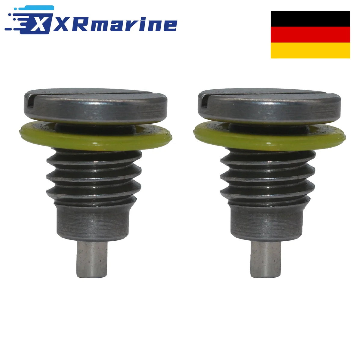 2 x Magnetic Outdrive Gear Case Drain Plug for Mercury 18-300 HP 10-14834A1 — Germany Local Warehouse