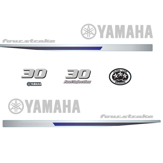 Yamaha 4-Stroke 30hp EFI Outboard Motor Cowling Cover Sticker - Image 1 - XRmarine