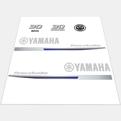 Yamaha 4-Stroke 30hp EFI Outboard Motor Cowling Cover Sticker - Image 2 - XRmarine